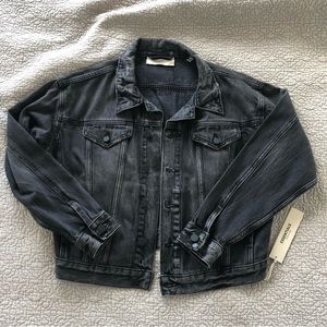 Fear of God Essentials black denim jean jacket nwt